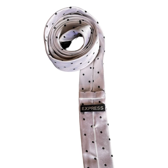 Men’s skinny necktie polkadot - Picture 2 of 2